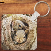 最も可愛い赤ん坊の動物 | Curiousベビーリス キーホルダー (裏面)