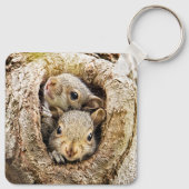 最も可愛い赤ん坊の動物 | Curiousベビーリス キーホルダー (裏面)