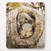 最も可愛い赤ん坊の動物 | Curiousベビーリス マウスパッド (正面)