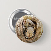 最も可愛い赤ん坊の動物 | Curiousベビーリス 缶バッジ (正面&裏面)