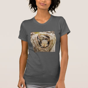 最も可愛い赤ん坊の動物 Curiousベビーリス Tシャツ
