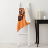 最も可愛い赤ん坊の動物 | Dachshundオレンジセーター シェルパブランケット (インサイチュ)