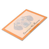 最も可愛い赤ん坊の動物 | Dachshundオレンジセーター ノートパッド (アングル)