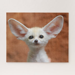 最も可愛い赤ん坊の動物 Fennecキツネアップ ジグソーパズル