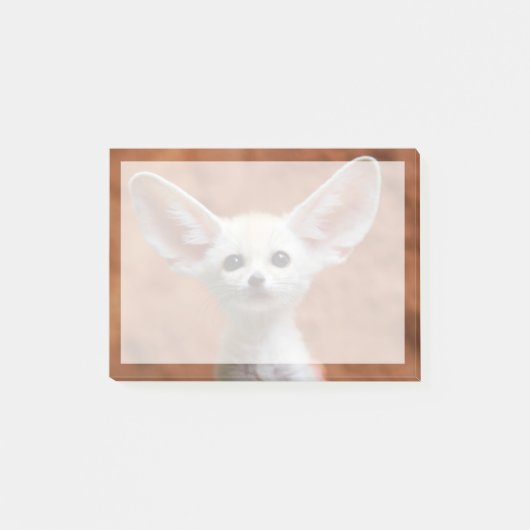最も可愛い赤ん坊の動物 | Fennecキツネアップ ポストイット (正面)