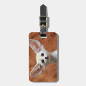 最も可愛い赤ん坊の動物 | Fennecキツネアップ ラゲッジタグ (正面縦)