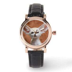 最も可愛い赤ん坊の動物   Fennecキツネアップ 腕時計