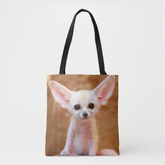最も可愛い赤ん坊の動物 | Fennecキツネ トートバッグ (正面)