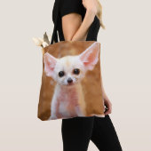 最も可愛い赤ん坊の動物 | Fennecキツネ トートバッグ (クローズアップ)