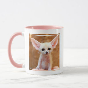 最も可愛い赤ん坊の動物 Fennecキツネ マグカップ