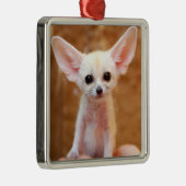 最も可愛い赤ん坊の動物 | Fennecキツネ メタルオーナメント (右)