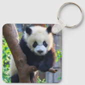最も可愛い赤ん坊の動物 | Giant Panda Cub キーホルダー (裏面)