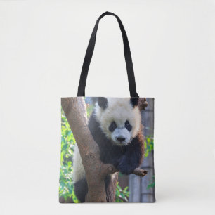 最も可愛い赤ん坊の動物 Giant Panda Cub トートバッグ