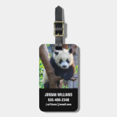 最も可愛い赤ん坊の動物 | Giant Panda Cub ラゲッジタグ (正面縦)