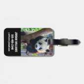 最も可愛い赤ん坊の動物 | Giant Panda Cub ラゲッジタグ (裏面横)