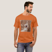 最も可愛い赤ん坊の動物 | Ginger Kittenあくびをする Tシャツ (正面フル)