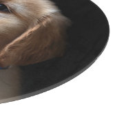 最も可愛い赤ん坊の動物 | Golden Retriever Puppy カッティングボード (角)