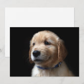 最も可愛い赤ん坊の動物 | Golden Retriever Puppy サンキューカード (正面/裏面)