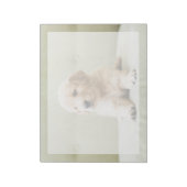 最も可愛い赤ん坊の動物 | Golden Retriever Puppy ノートパッド (回転)