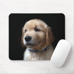 最も可愛い赤ん坊の動物   Golden Retriever Puppy マウスパッド