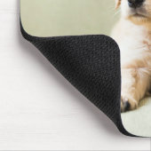 最も可愛い赤ん坊の動物 | Golden Retriever Puppy マウスパッド (コーナー)