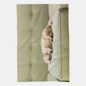 最も可愛い赤ん坊の動物 | Golden Retriever Puppy 2 キッチンタオル (縦)