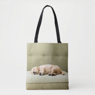 最も可愛い赤ん坊の動物 Golden Retriever Puppy 2 トートバッグ