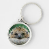 最も可愛い赤ん坊の動物 | Hedgehogスマイル キーホルダー (正面)