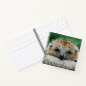 最も可愛い赤ん坊の動物 | Hedgehogスマイル ノートブック (内部)