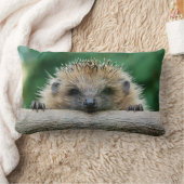 最も可愛い赤ん坊の動物 | Hedgehogスマイル ランバークッション (ブランケット)