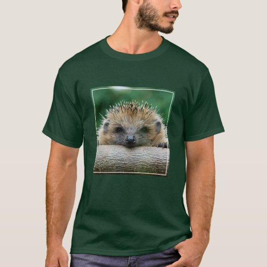 最も可愛い赤ん坊の動物 | Hedgehogスマイル Tシャツ (正面)