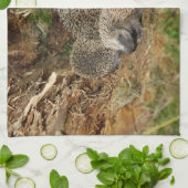 最も可愛い赤ん坊の動物 | Hedgehogファミリ キッチンタオル (折り畳み)