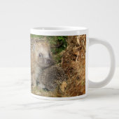 最も可愛い赤ん坊の動物 | Hedgehogファミリ ジャンボコーヒーマグカップ (右)