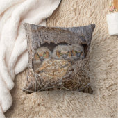 最も可愛い赤ん坊の動物 | Horned 素晴らし Chicks クッション (ブランケット)