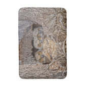 最も可愛い赤ん坊の動物 | Horned 素晴らし Chicks バスマット (正面縦)
