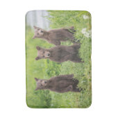 最も可愛い赤ん坊の動物 | Kamchatka Brown Bear Cubs バスマット (正面縦)