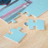 最も可愛い赤ん坊の動物 | Kitten Looking at魚鉢 ジグソーパズル (側面)