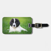 最も可愛い赤ん坊の動物 | Newfoundland Puppy ラゲッジタグ (正面横)