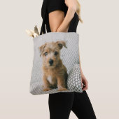 最も可愛い赤ん坊の動物 | Norfolk Terrier Puppy トートバッグ (クローズアップ)