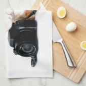 最も可愛い赤ん坊の動物 | Old Tyme British Bulldog キッチンタオル (四つ折り)