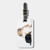 最も可愛い赤ん坊の動物 | Old Tyme British Bulldog ラゲッジタグ (正面縦)