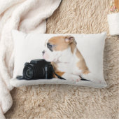 最も可愛い赤ん坊の動物 | Old Tyme British Bulldog ランバークッション (ブランケット)