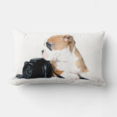 最も可愛い赤ん坊の動物 | Old Tyme British Bulldog ランバークッション (正面)