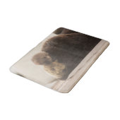 最も可愛い赤ん坊の動物 | Otter 生まれたばかりの Pup バスマット (アングル)