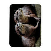 最も可愛い赤ん坊の動物 | Ottersが手を握る マグネット (縦)
