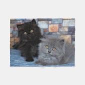 最も可愛い赤ん坊の動物 | Persian Kittens on Blanケット フリースブランケット (正面(横))