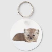 最も可愛い赤ん坊の動物 | Pine Marten キーホルダー (正面)