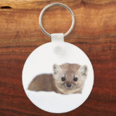 最も可愛い赤ん坊の動物 | Pine Marten キーホルダー (正面)