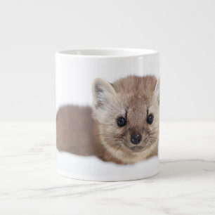 最も可愛い赤ん坊の動物 Pine Marten ジャンボコーヒーマグカップ