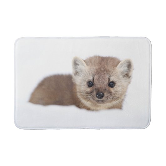 最も可愛い赤ん坊の動物 | Pine Marten バスマット (正面)